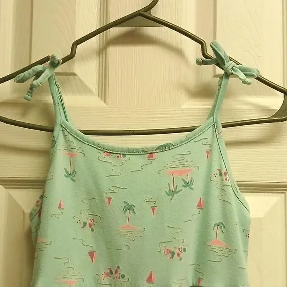 🩷CAT & JACK SIZE M 7/8 Mint Green GIRLS Sundress - Picture 2 of 7